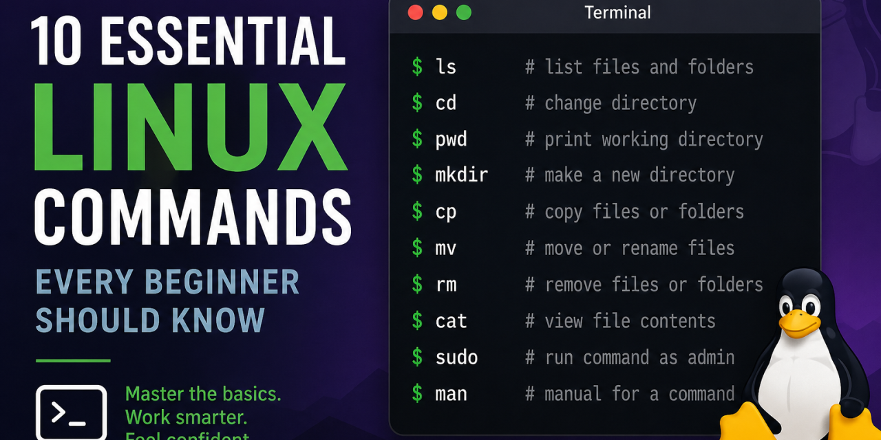 10 Essential Linux Commands Every Beginner Should Know