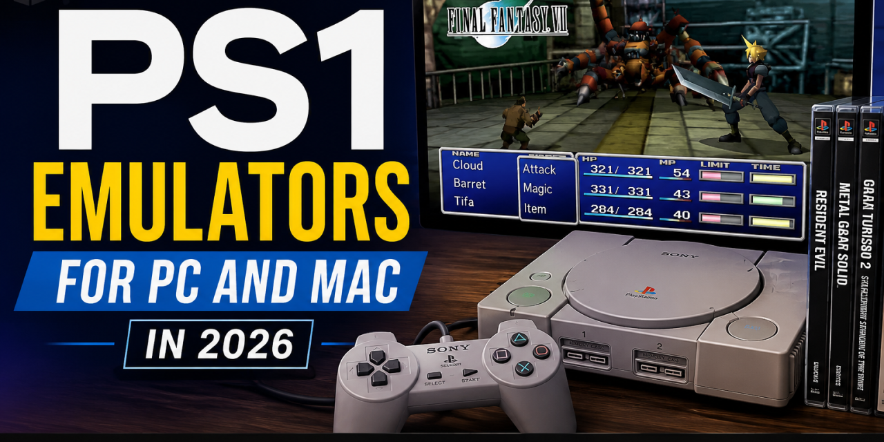 Best PS1 Emulators for PC and Mac in 2026