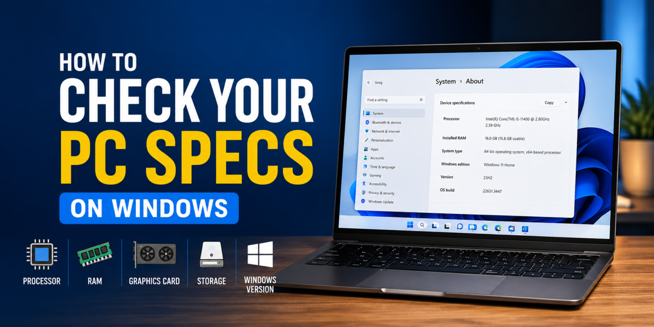 How to Check Your PC Specs on Windows