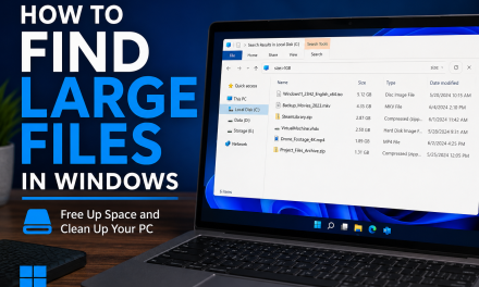 How to Find Large Files in Windows