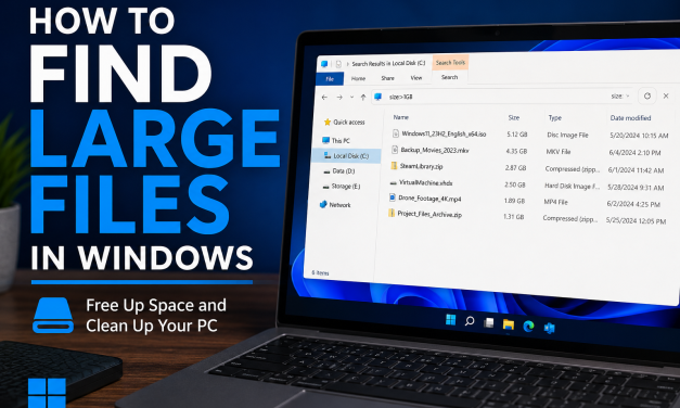 How to Find Large Files in Windows